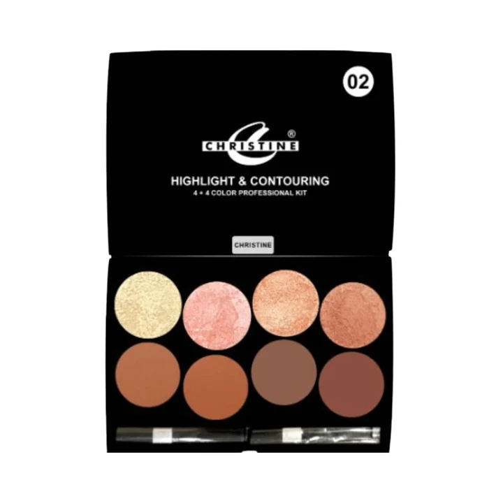 CHRISTINE 4+4 CONTOUR HILIGHTER KIT